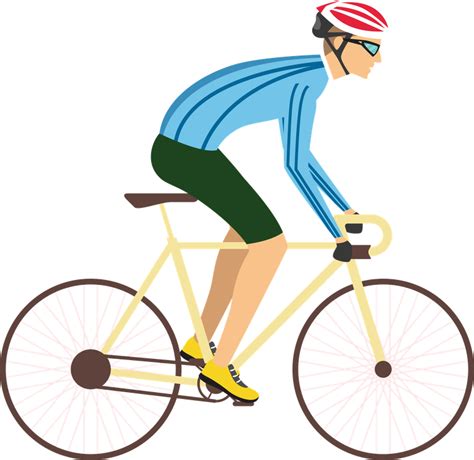 Free Cyclists Sports Icons Cartoon Characters Vector 689476