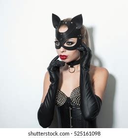 Beautiful Dominant Blonde Vamp Mistress Girl Foto Stok 525161176