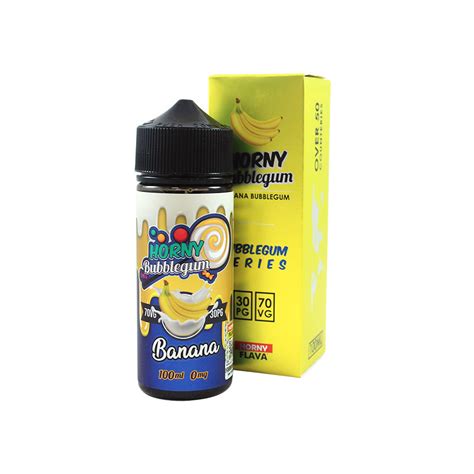 Banana Bubblegum Ml Shortfill E Liquid By Horny Flava Free Next Day Delivery