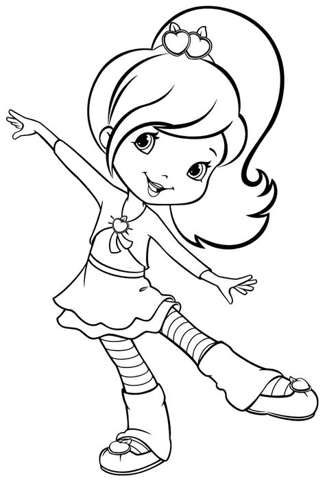 easy coloring pages for girls Coloring pages easy girls printable