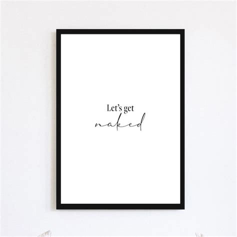 Naked Poster Etsy UK