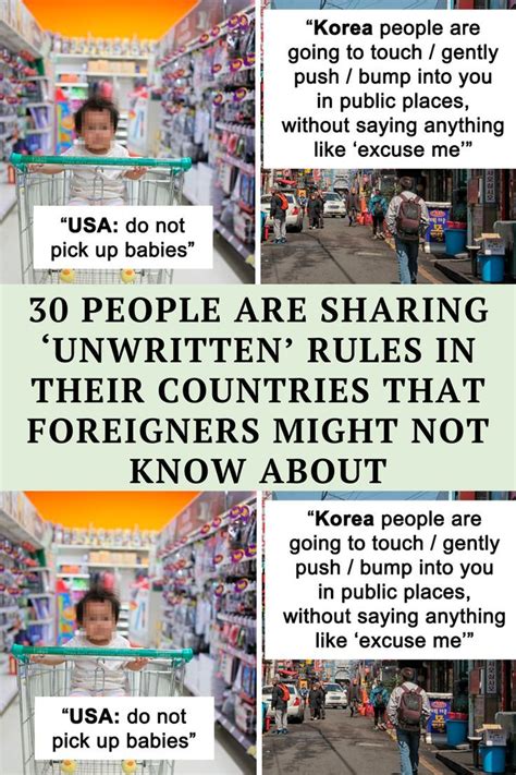 30 People Are Sharing ‘Unwritten’ Rules In Their Countries That ...