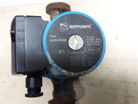 Устройство водяного насоса для отопления