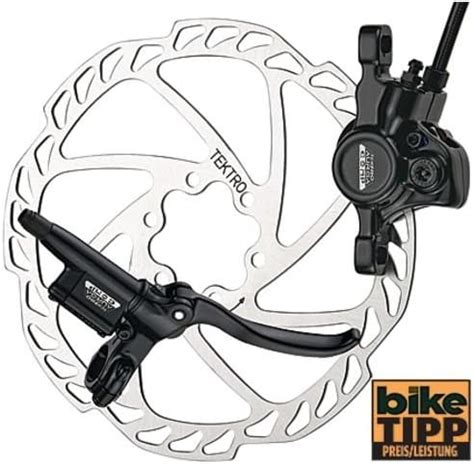 Amazon.com : Tektro Auriga Comp Front 160mm Hydraulic Disc Brake Black ...