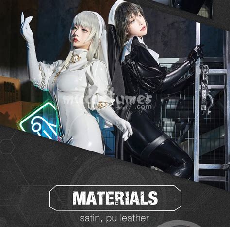 Sisters Sexy Lingerie Set Halloween Black Nun Costume Bodysuit Jumpsuit Set Top Quality