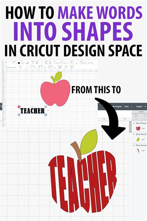 How To Make Words Into Shapes Cricut Design Space Artofit
