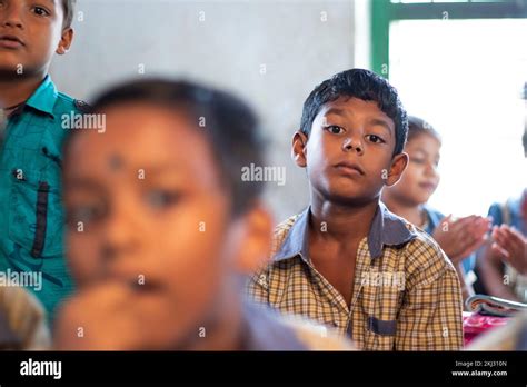 School Students Studying In Classroom Stock Photo Alamy