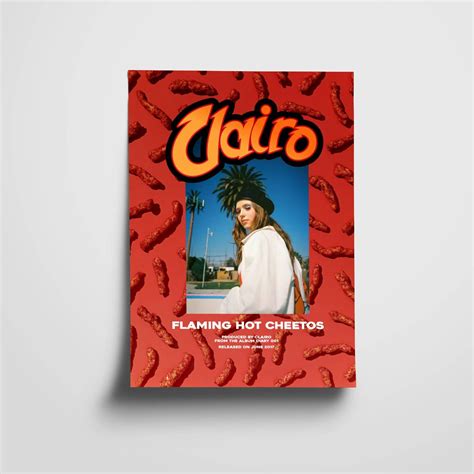 Clairo Flamin Hot Cheetos Album Tracklist Poster Print Minimal Wall Art Apartment
