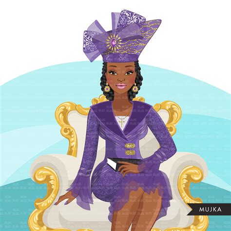 Church Clipart Church Ladies Png Faith Clipart Black Woman Etsy Singapore