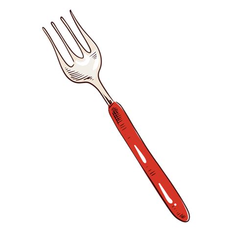 Red Fork Illustration Transparent Png And Svg Vector File