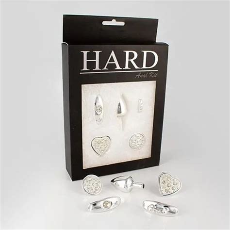 Kit Plug Anal de Base Removível Na Cor Prata Hard X cm Sex Shop Flower Love