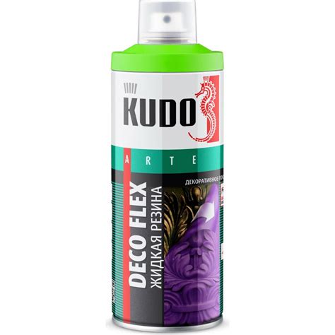 Жидкая резина KUDO DECO FLEX флуоресцентная зелёная KU-5321 - выгодная ...
