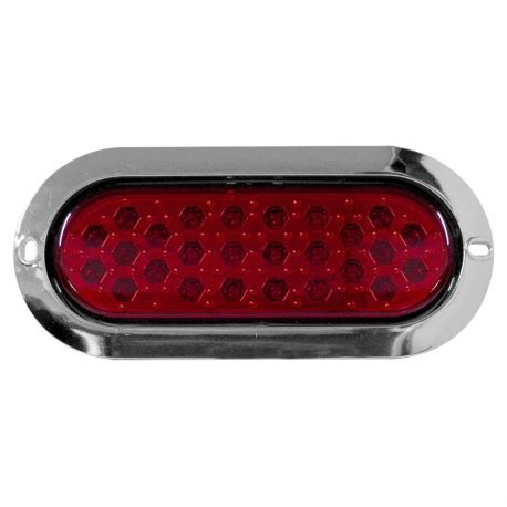 Plafón Ovalado con 26 Leds con Estrobo Rojo Tunix Refaccionaria Mario