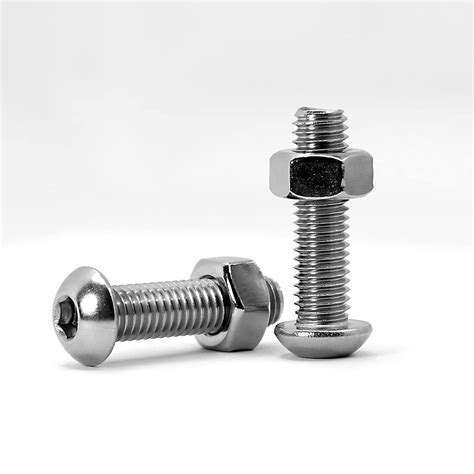 M5 M6 M8 Socket Head Cap Screws And Nuts Set 304 Stainless Steel Button