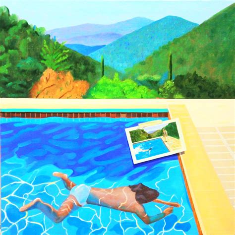 Manuel Ter N Ecl Ctico Tributo A Los Genios David Hockney Pintura