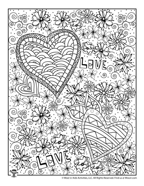 Valentines Day Adult Coloring Pages Woo Jr Kids Activities