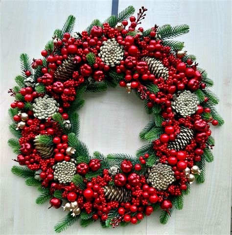 Венок новогодний. Рождественский венок на дверь в интернет-магазине ...