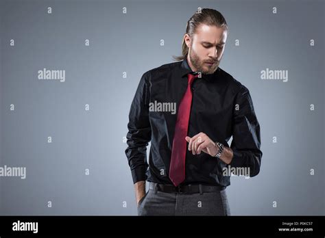 Camisa Negra Corbata Atelier Yuwaciaojp