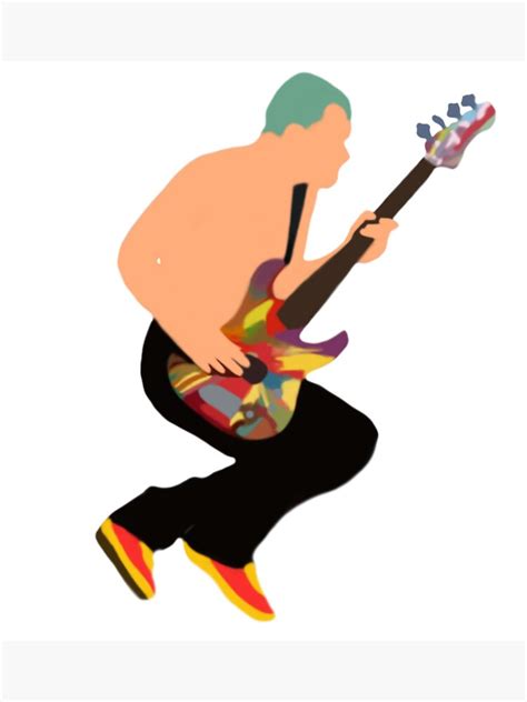 Flea Red Hot Chili Peppers Portrait Sticker For Sale By Rockandart Redbubble