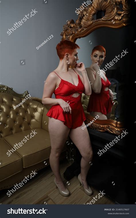 Photo Beautiful White Model Lingerie Bedroomstanding Stock Photo Shutterstock