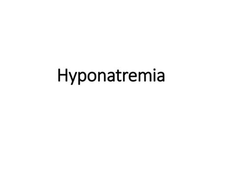 Hyponatremiappt