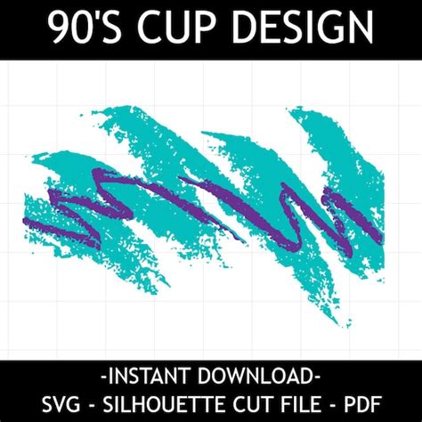 90S Cup Design SVG cut file Silhouette / Cricut Digital file | Etsy