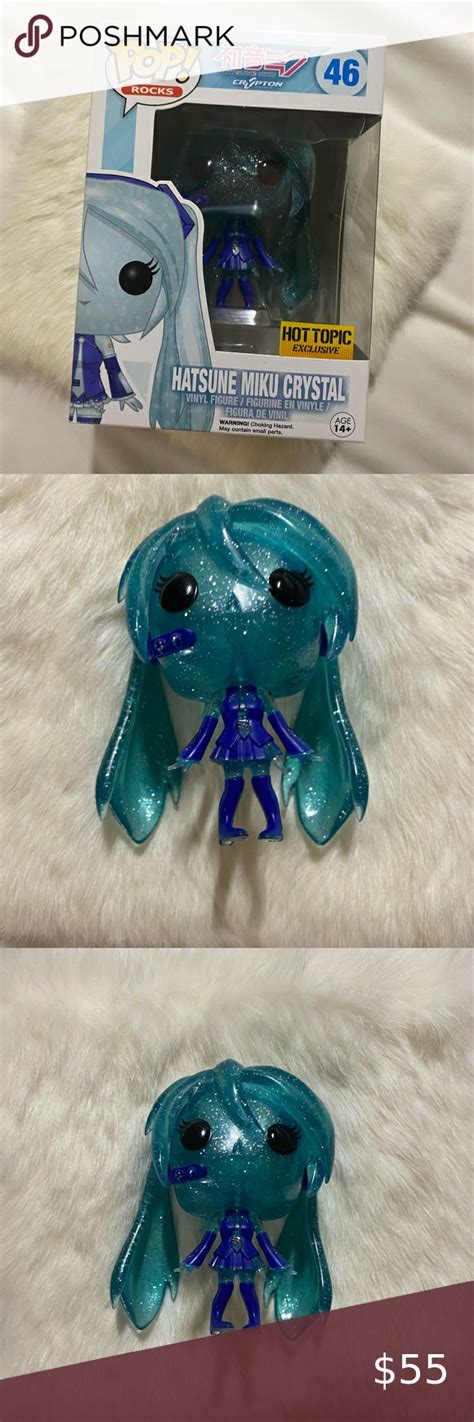 Hatsune Miku Vocaloid Crystal Funko Pop Hot Topic Exclusive Hatsune Miku Hatsune Funko Pop