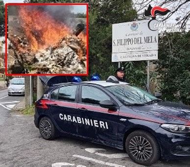 San Filippo Del Mela Da Fuoco Ad Un Cumulo Di Rifiuti E Danneggia Auto