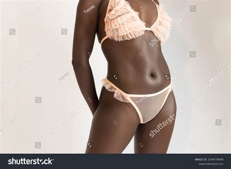 Sexy Ebony Lingerie Model Black Stock Photo Shutterstock