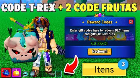 Novo C Digo Da Fruta T Rex No Blox Fruits Code De Frutas Blox