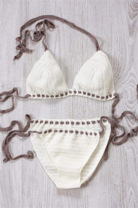 Crochet Bikini Sexy Crochet Swimsuit Crochet Bikini Set Brazilian Bikini Crochet Bathing