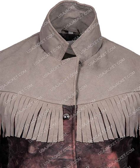 Emma Mackey Sex Education Maeve Wiley Fringe Blazer Jacket