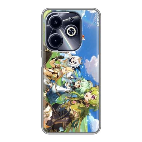 Дизайнерский силиконовый чехол для Infinix Hot 40i Аниме Геншин купить на OZON по низкой цене