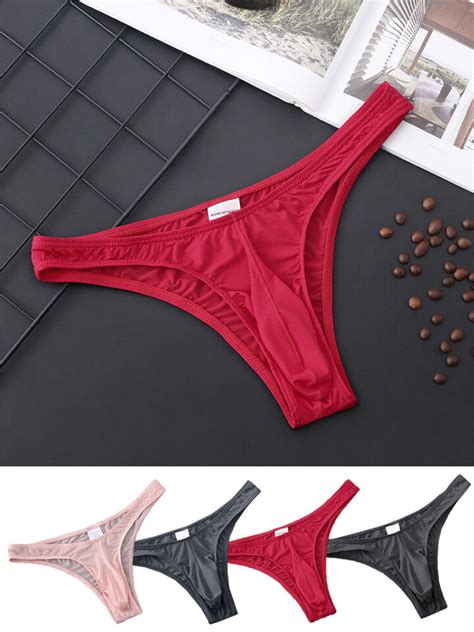 Sexy Men G String Pouch T Back Underwear Bikini Thongs Briefs Low Rise Panties EBay