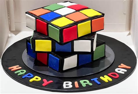 Dad Transforms Woolies Cakes Into Insanely Awesome Rubik S Cube Cake