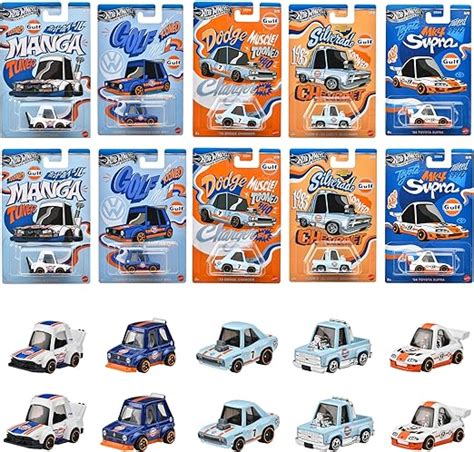 Amazon co jp ホットウィール Hot Wheels テーマオートモーティブ アソート ノッポガルフレーシング 10台入り BOX販売 乗り物おもちゃ ミニカー 3歳から