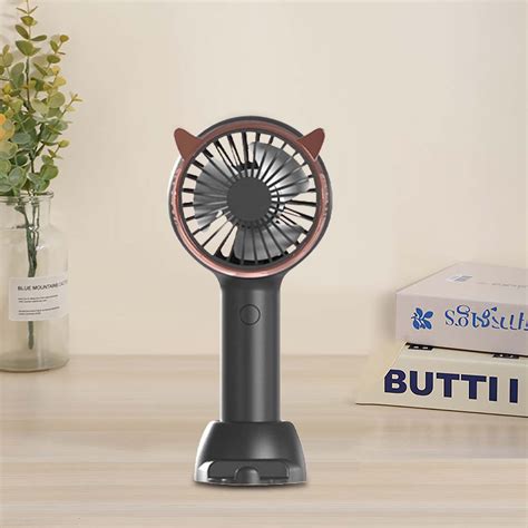 Xinduolei Mini Portable Fan Powerful Handheld Fan Cute Design 3 Speed