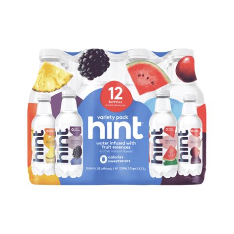 Hint Fruit Infused Water Variety 12 Pack 16 FL Oz Bottles | ReadyRefresh