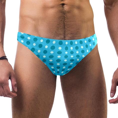 Blue Dots Traje De Ba O Para Hombre Ropa Interior De Bikini Para Nadar Verano Vacaciones