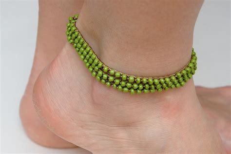 Boho Crochet Ankle Bracelet For Woman Bead Anklet Women Wrap Etsy