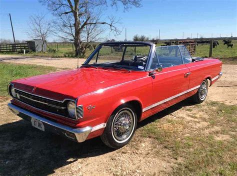 1967 AMC RAMBLER AMERICAN ROGUE CONVERTIBLE Convertible Red RWD