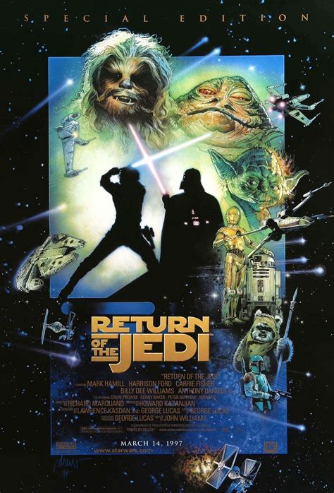 Return Of The Jedi 1983 Star Wars Poster Star Wars Art Star Wars