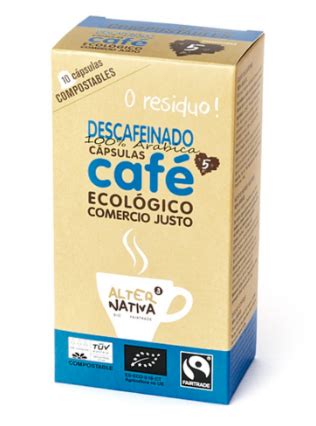 Café DESCAFEINADO en cápsulas compostables