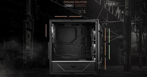 ASUS TUF GAMING GT301 MID TOWER ATX GAMING PC CASING - BLACK | Berdaya