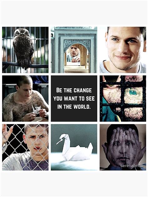 Aesthetic Michael Scofield Poster For Sale By Serenabritin Redbubble