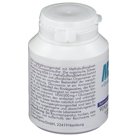 MSM 500 mg + Glucosamine Kapseln - shop-apotheke.com