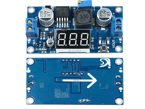 Regulador De Tensão Ajustável Lm2596 Dc Conversor Step Down Para Menos