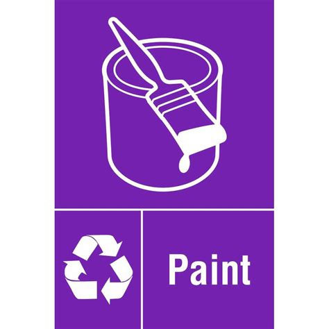 Paint Waste Recycling Signs Environmental Safety Signs Ireland