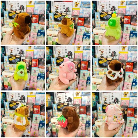 Móc Khoá Bông Labubu Capybara Hot Trend Treo Cặp Túi Balo Dây Treo Móc Khoá Hanoduan Store