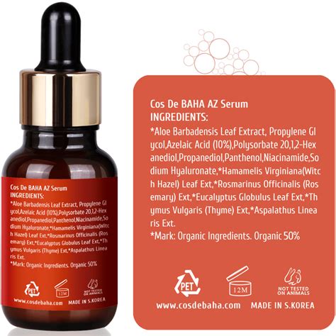 Сироватка для обличчя Cos De BAHA AZ Azelaic Acid 10 serum - KorsBeauty